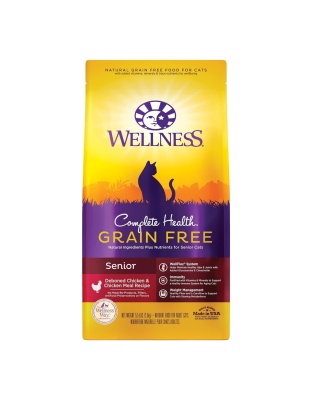 Wellness Cat Senior Grain-free Debone Chicken 5.5Lb Complete Health