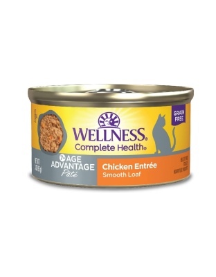 Wellness Complete Health Cat Age Advantage Chicken Pate 3oz. (Case of 24)