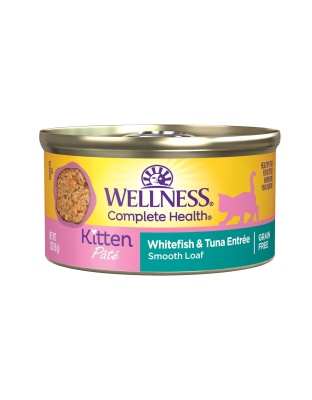 Wellness Complete Health Kitten Whitefish Tuna Pate 3oz. (Case of 24)