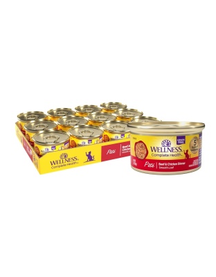 Wellness Cat Complete Health Grain-free Beef Chicken Pate 3oz. (Case of 24)