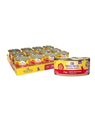 Wellness Cat Complete Health Grain-free Beef Chicken Pate 5.5oz. (Case of 24)