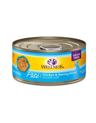 Wellness Cat Complete Health Grain-free Chicken Herring Pate 5.5oz. (Case of 24)