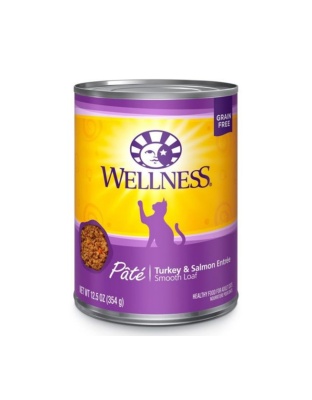 Wellness Cat Complete Health Grain-free Turkey Salmon Pate 12.5oz. (Case of 12)