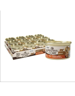 Wellness Cat Core Chicken Turkey Chicken Liver Pate 3oz. (Case of 12)