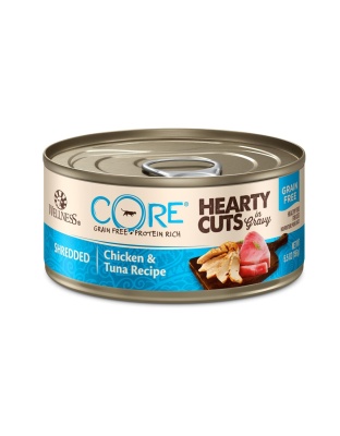 Wellness Cat Core Hearty Cuts Shredded Chicken Tuna 5.5oz. (Case of 24)