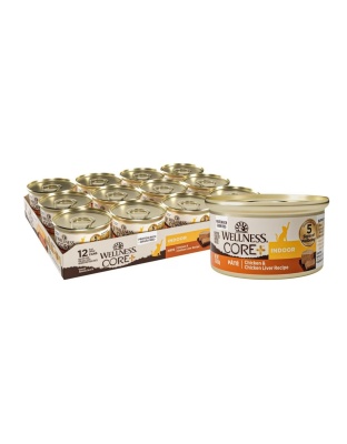 Wellness Cat Core Indoor Chicken Chicken Liver Pate 3oz. (Case of 12)
