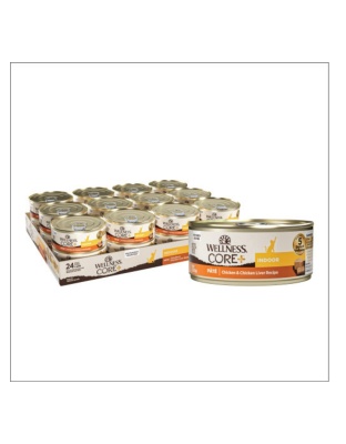 Wellness Cat Core Indoor Chicken & Chicken Liver Pate 5.5oz. (Case of 24)