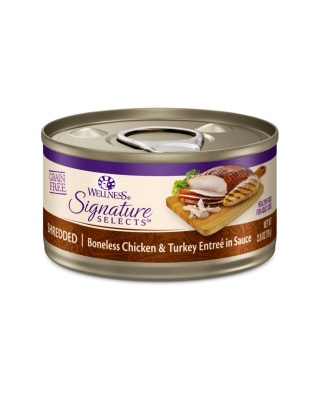 Wellness Cat Core Signature Select Shredded Chicken Turkey EntrÃ©e 2.8oz. (Case of 12)