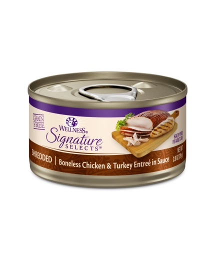 Wellness Cat Core Signature Select Shredded Chicken Turkey EntrÃ©e 2.8oz. (Case of 12)