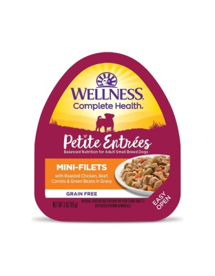 Wellness Complete Health Petite EntrÃ©es Mini Fillet Roast Chicken Beef Carrot Green Bean 3oz. (Case of 12)