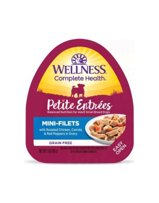 Wellness Complete Health Petite EntrÃ©es Mini Fillet Roast Chicken Carrot Red Pepper 3oz. (Case of 12)