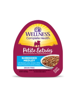 Wellness Complete Health Petite EntrÃ©es Shredded Medly Braised Lamb Venison Sweet Potato Carrot 3oz. (Case of 12)