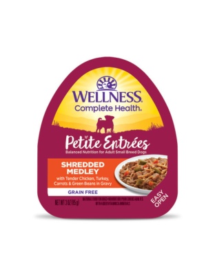 Wellness Complete Health Petite EntrÃ©es Shredded Medly Tender Chicken Turkey Carrot Green Bean 3oz. (Case of 12)