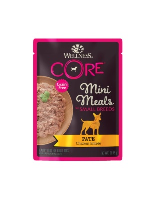 Wellness Core Small Breed Mini Meal Pate Chicken EntrÃ©e 3oz. (Case of 12)