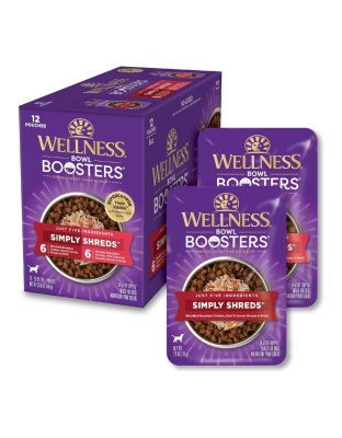 Wellness Bowl Boosters Simply Shreds 2.8oz. Chicken Variety Pack (Case of 12)