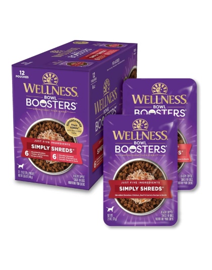 Wellness Bowl Boosters Simply Shreds 2.8oz. Chicken Variety Pack (Case of 12)