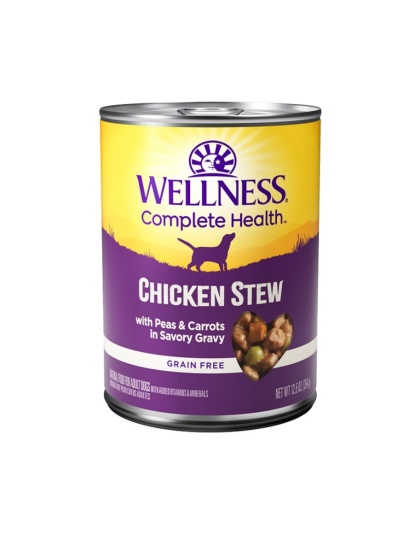 Wellness Dog Complete Health Stew Chicken Peas Carrots 12.5oz. (Case of 12)