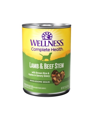 Wellness Dog Complete Health Stew Lamb Beef Brown Rice & Apple 12.5oz. (Case of 12)
