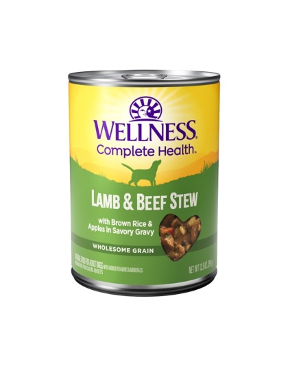 Wellness Dog Complete Health Stew Lamb Beef Brown Rice & Apple 12.5oz. (Case of 12)