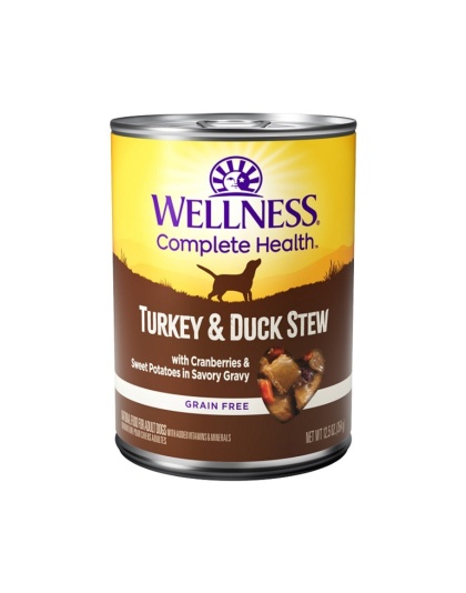 Wellness Dog Complete Health Stew Turkey Duck Sweet Potato Cranberries 12.5oz. (Case of 12)