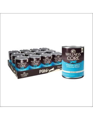 Wellness Dog Core Whitefish Salmon Herring Recipe 12.5oz. (Case of 12)
