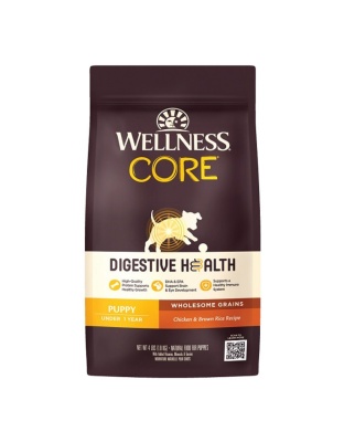 Wellness Core Digestive Health 4Lb Puppy Chicken Brown Rice