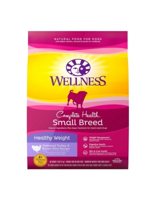 Wellness Dog Small Breed Healthy Weight 12Lb Turkey Brown Rice Complete Health
