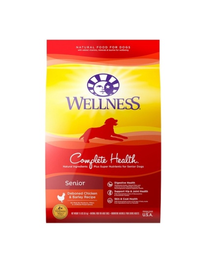 Wellness Dog Senior Deboned Chicken Barley 15Lb Adult Complete Health