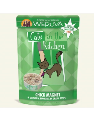 Cats In The Kitchen Chick Magnet Chicken & Mackerel in Gravy 3oz. Pouch (Case of 12)