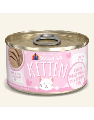 Weruva Kitten Chicken Breast Formula in a Hydrating Puree 3oz. (Case of 12)