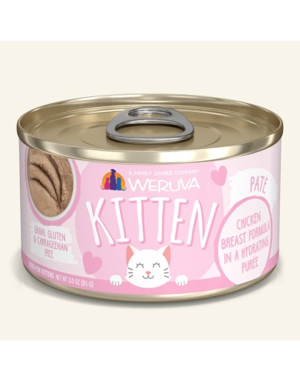 Weruva Kitten Chicken Breast Formula in a Hydrating Puree 3oz. (Case of 12)