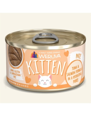 Weruva Kitten Tuna & Salmon Formula in a Hydrating Puree 3oz. (Case of 12)