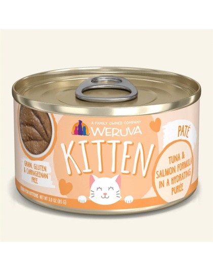 Weruva Kitten Tuna & Salmon Formula in a Hydrating Puree 3oz. (Case of 12)