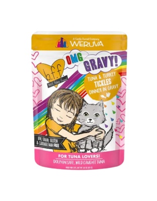 BFF Cat OmgTuna & Turkey Tickles Dinner in Gravy 3oz. (Case of 12)