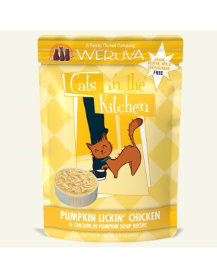 Cats In The Kitchen Pumpkin Licking Chicken in Pumpkin Soup 3oz. Pouch (Case of 12)