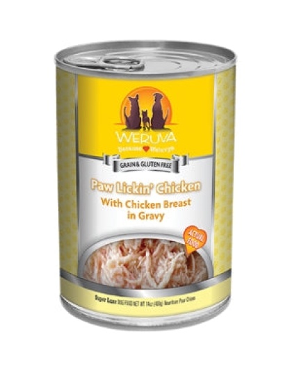 Weruva Dog Paw Lickin Chicken With Chicken Breast In Gravy 14oz. (Case of 12)