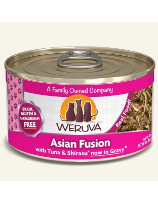 Weruva Cat Asian Fusion with Tuna and Shirasu in Gravy 3oz. (Case of 24)