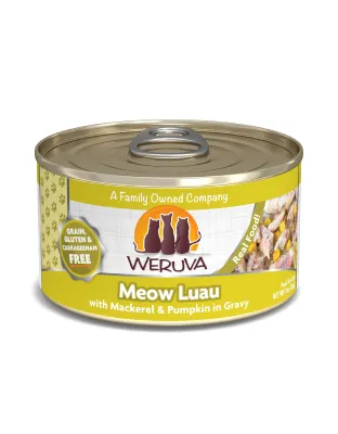 Weruva Cat Meow Luau with Mackerel and Pumpkin in Gravy 3oz. (Case of 24)