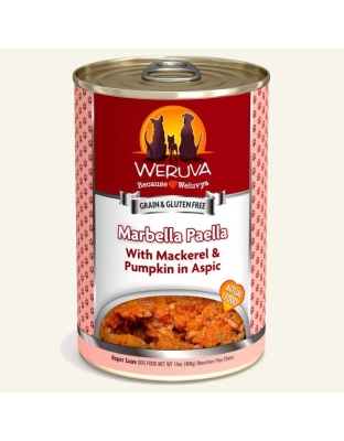 Weruva Dog Marbella Paella With Mackerel And Pumpkin In Aspic 14oz. (Case of 12)