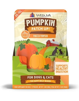 Weruva Dog Pured Pumpkin Supplement 2.8oz. Pouch (Case of 12)