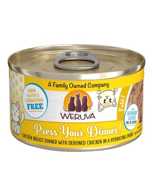 Weruva Cat Pate Press Your Lunch! Chicken Dinner 3oz. (Case of 12)