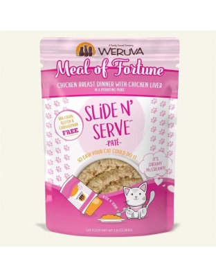 Weruva Cat Pates Meal of Fortune Chicken Breast Dinner With Chicken Liver 2.8oz. (Case of 12)