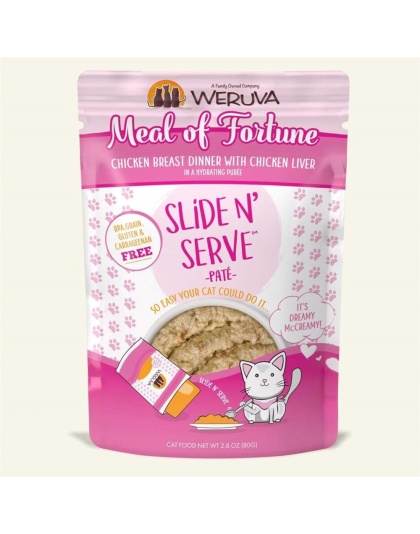Weruva Cat Pates Meal of Fortune Chicken Breast Dinner With Chicken Liver 2.8oz. (Case of 12)