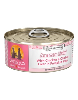 Weruva Dog Amazon Liver With Chicken And Chicken Liver In Pumpkin Soup 5.5oz. (Case of 24)