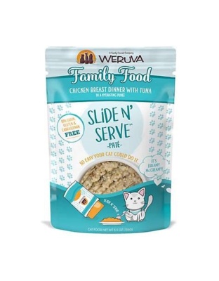Weruva Cat Pates Family Food Chicken Breast Dinner with Tuna 2.8oz. (Case of 12)