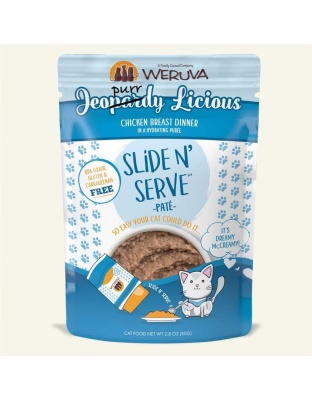 Weruva Cat Pates Jeopurrdy Licious Chicken Breast Dinner 2.8oz. (Case of 12)
