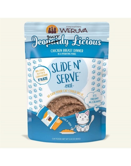 Weruva Cat Pates Jeopurrdy Licious Chicken Breast Dinner 2.8oz. (Case of 12)