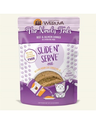 Weruva Cat Pates The Newly Feds Beef and Salmon Dinner 2.8oz. (Case of 12)
