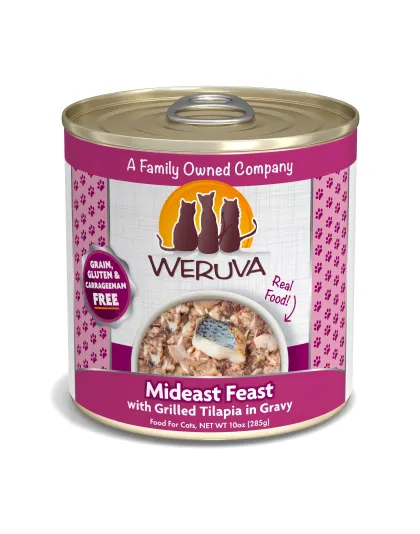 Weruva Cat Mideast Feast with Grilled Tilapia in Gravy 10oz. (Case of 12)