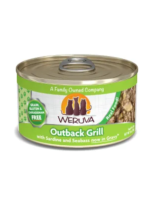 Weruva Cat Outback Grill with Sardine and Seabass in Gravy 3oz. (Case of 24)